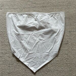 White Bandana Scarf Top